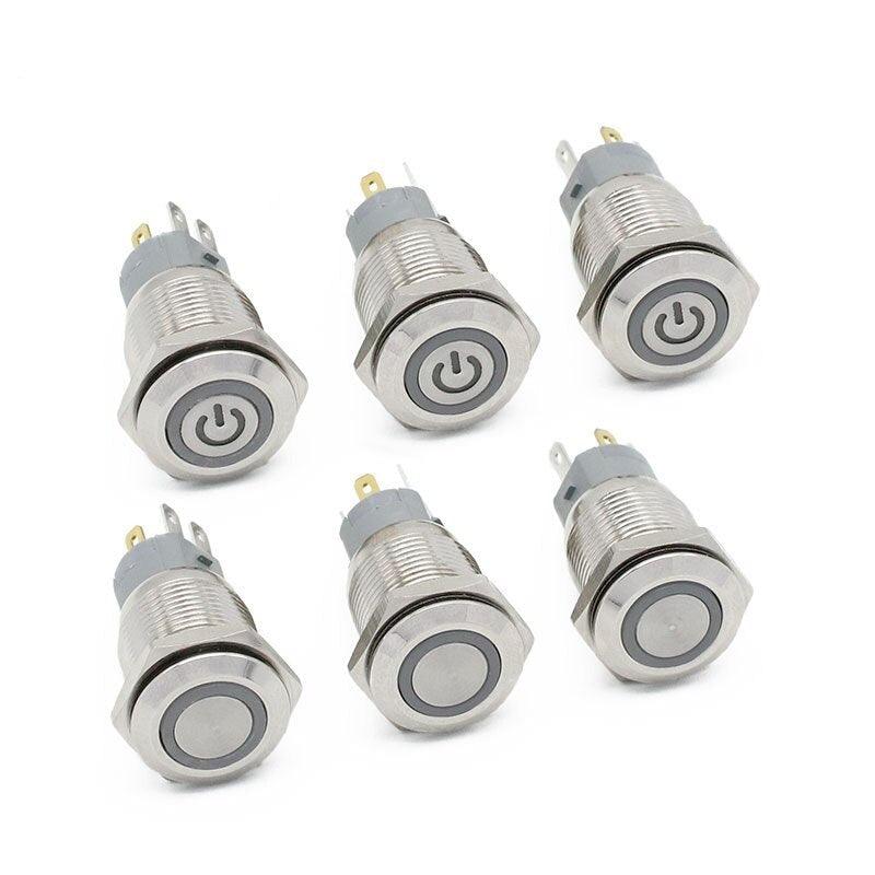 16mm 2 Dual Color RGB LED Light Switch  3-380V.