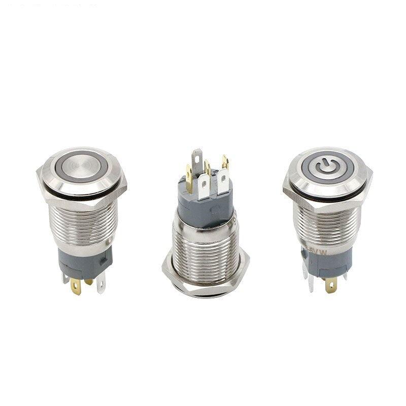 16mm 2 Dual Color RGB LED Light Switch  3-380V.