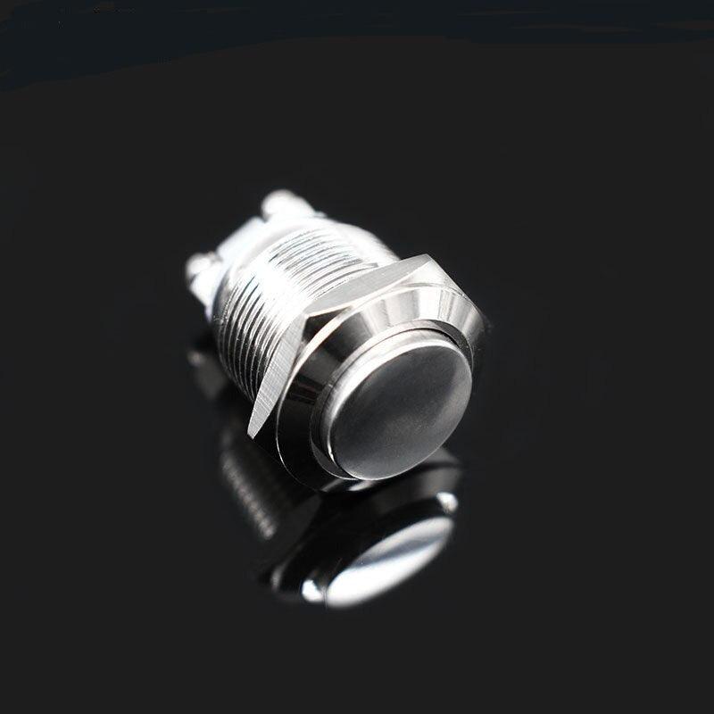 19mm Stainless Steel Push Button Switch Momentary Reset 1NO.