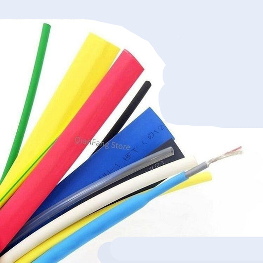 1M Heat Shrink Tube 0.6mm 1mm 2mm 3mm 4mm 5mm 6mm 7mm 8mm 9mm 10mm Wire Wrap Connect 2:1 Ratio Insulation PE Repair Cable Sleeve.