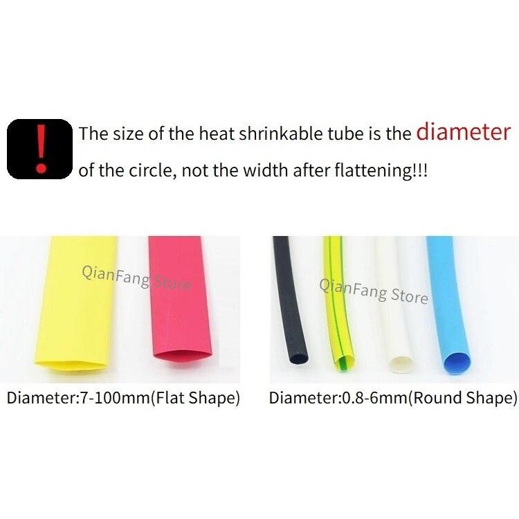 1M Heat Shrink Tube 45mm Diameter Insulated Polyolefin 2:1 Shrinkage Ratio Wire Wrap Connector Line Repair 600V Cable Sleeve.