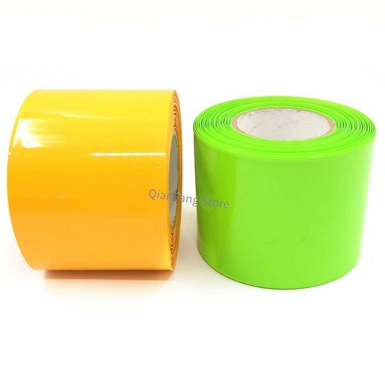 1M PVC Heat Shrink Tube 85mm ~ 280mm Width Blue Black Multicolor Sheath Pack Cable Sleeve for 18650 Lithium Battery Film Wrap.