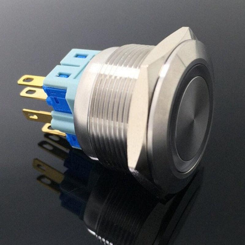 1NO 1NC 25mm Metal Momentary LED Push Button Switch.