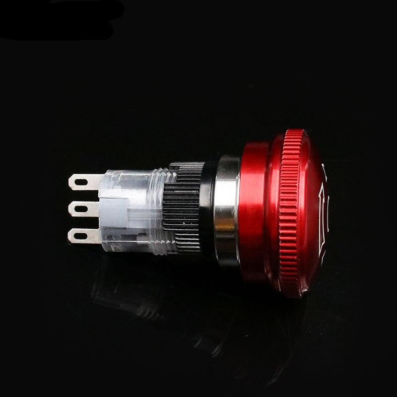1pc 16mm 19mm 22mm 2NO 2NC Waterproof Metal Latching Emergency STOP Mushroom Push Button.