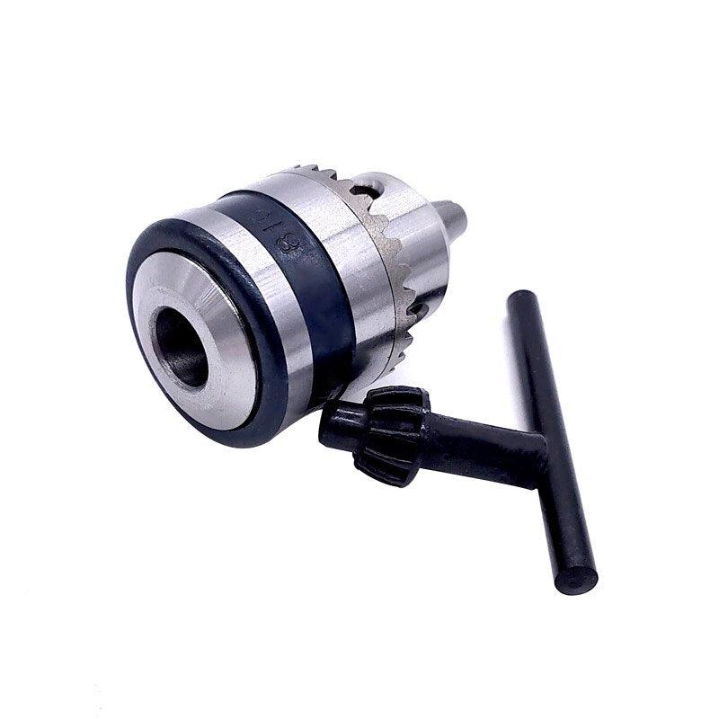 1pcs 0.6-6mm B10 3/8 24UNF Thread Drill Chuck Conversion Drill Chuck Wrench Into Electric Drill Keyless 3 Jaw Chuck.