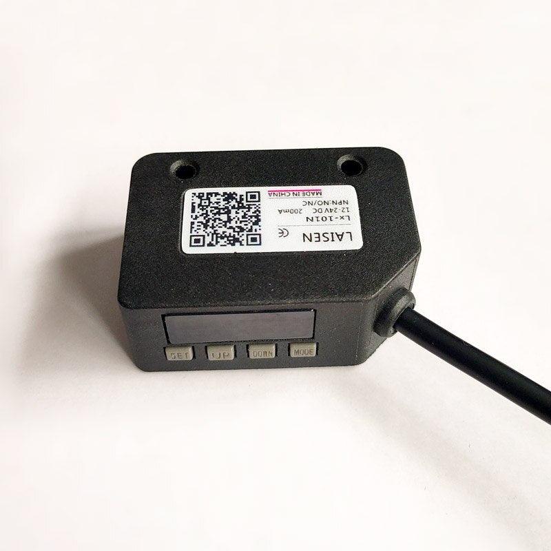 1pcs Color code sensor LX-101N DC10-30V mark detection  Intelligent digital display color Recognition photoelectric switch.