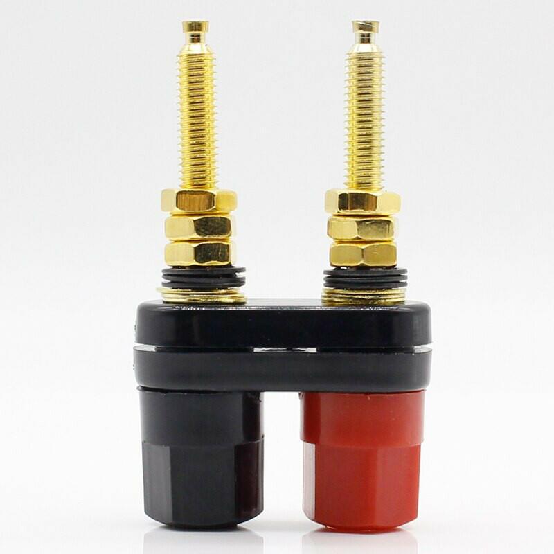 1pcs Gold Plated Banana Plug Connector Speaker Amplifier Extended Terminal Binding Post.