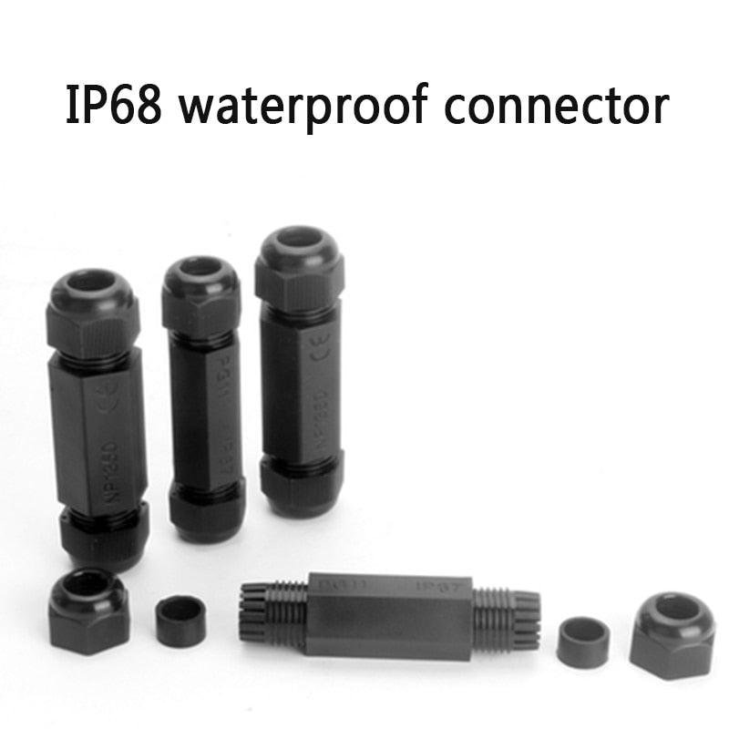 1PCS IP67 Waterproof Straight Connector Junction Box Electrical Wire Cable Connector PG11/13 Outdoor Plug Socket Terminal Block.