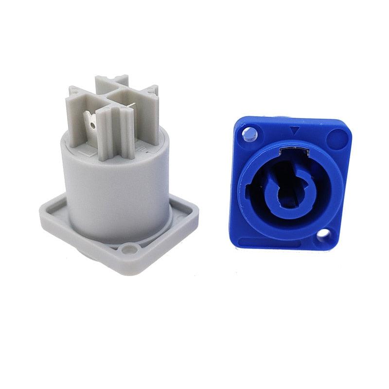 1PCS Stage Light LED Power Cable Plug socket 3 pin Panel PowerCon professional audio power plug Connector.