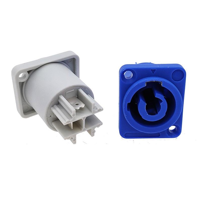 1PCS Stage Light LED Power Cable Plug socket 3 pin Panel PowerCon professional audio power plug Connector.
