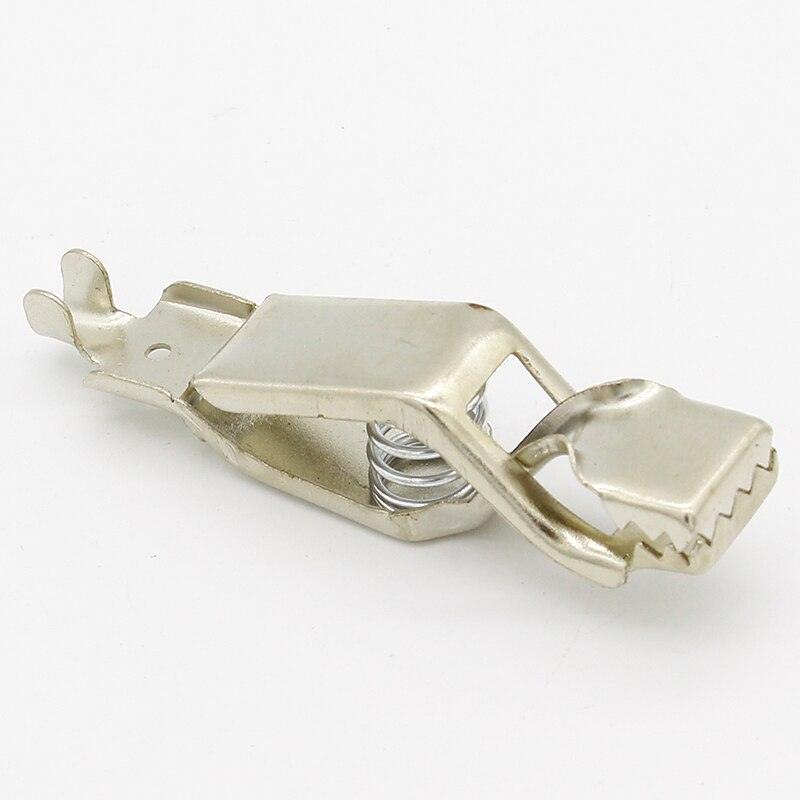 2 PCS Sheathed Alligator Clips Electrical DIY Test Leads Alligator Double-Ended Crocodile Clips Roach Electrical Jumper Wire.