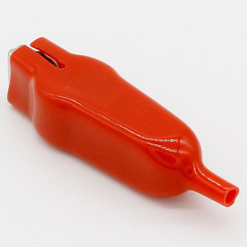 2 PCS Sheathed Alligator Clips Electrical DIY Test Leads Alligator Double-Ended Crocodile Clips Roach Electrical Jumper Wire.