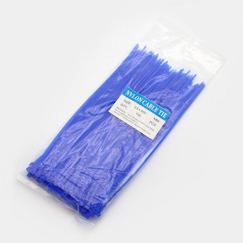 200mm Self-locking Nylon Cable Ties 8inch 100pcs Plastic Zip Tie 18 Lbs Black Wire Binding Wrap Straps SGS UL Certified Fastener.