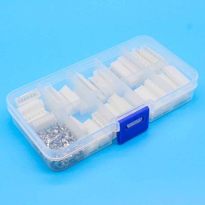 25 sets Kit in box 6p 7p 8p 9p 10 pin 2.54mm Pitch Terminal / Housing / Pin Header Connector Wire Connectors Adaptor XH Kits.