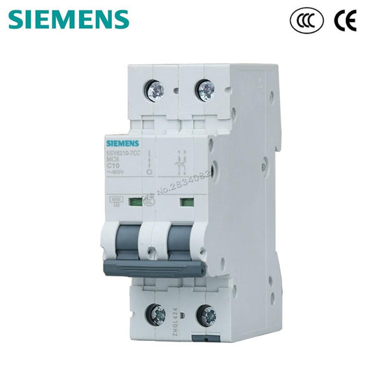 2P C10 Mini Circuit Breaker MCB 5SY6210-7CC 2P 400V 10A SIEMENS.