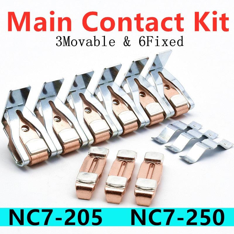 chint contactor repair kits,3-Pole Contactor Repair Replacement Kit for NC7-205 Moving and Stationary Contacts NC7-250