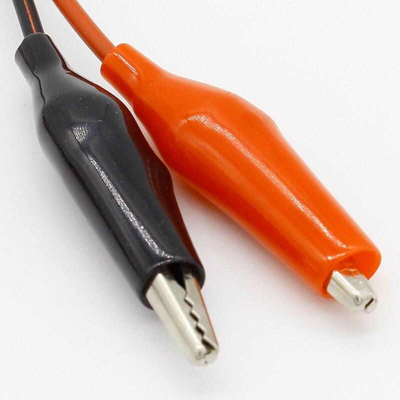 4mm Injection Banana Plug To Shrouded Copper Electrical Clamp Alligator Clip Test Cable Leads 1M For Testing Probe.