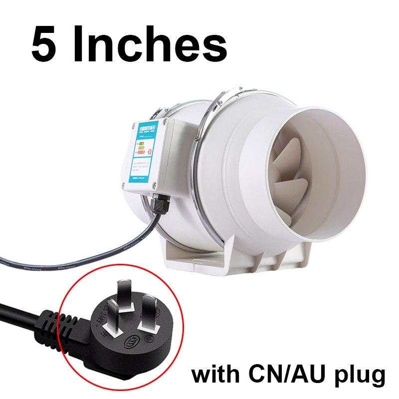 5 inch 220V Exhaust Fans Home Inline Pipe Duct Fan Kitchen Toilet Extractor Ventilation.