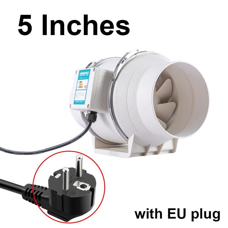 5 inch 220V Exhaust Fans Home Inline Pipe Duct Fan Kitchen Toilet Extractor Ventilation.