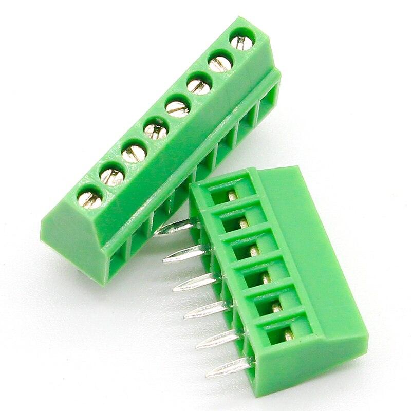 50pcs 2.54MM PCB Universal Screw Terminal Blocks Connector 2/3/4/5/6/7/8/9/10-12 Pin/Poles KF120 Straight Pin Copper.