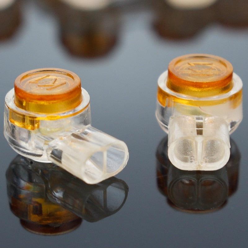 50pcs Rj45 Connector Crimp Connection Terminals K1 K2 K3 Connector Waterproof Wiring Ethernet Cable Telephone Cord Terminals.