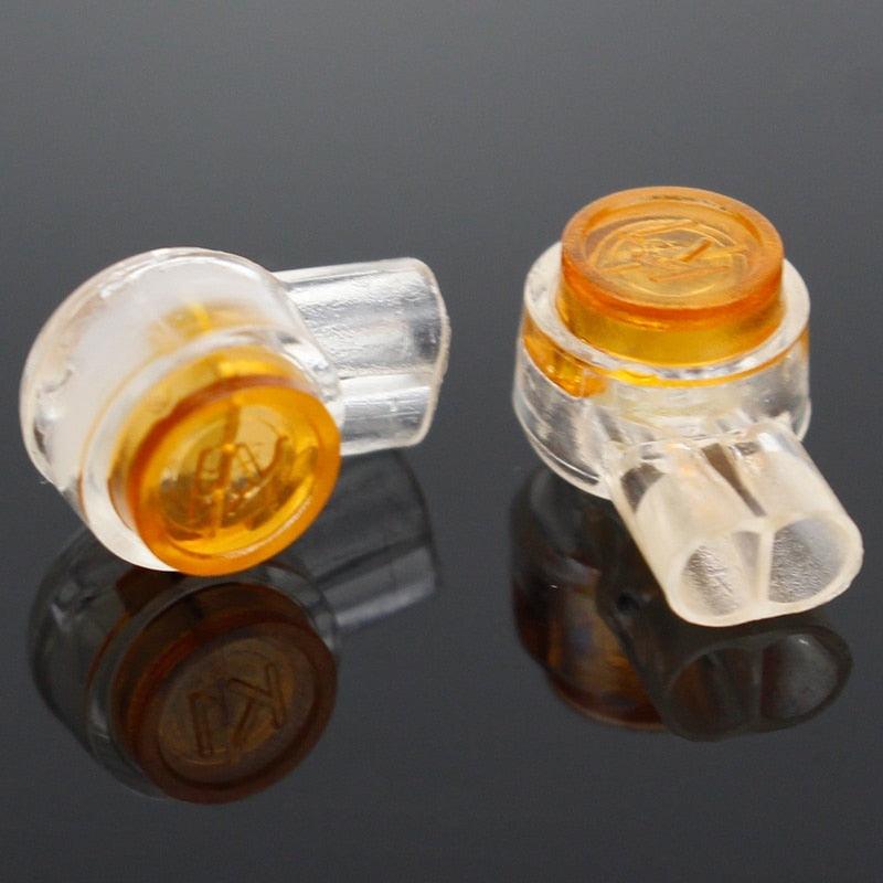 50pcs Rj45 Connector Crimp Connection Terminals K1 K2 K3 Connector Waterproof Wiring Ethernet Cable Telephone Cord Terminals.