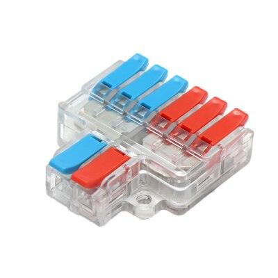 5/10/20PCS Mini Quick Wiring Terminal Separator Universal Wire and Cable Connector Conductor Wire Connector LT-624,LT-626.