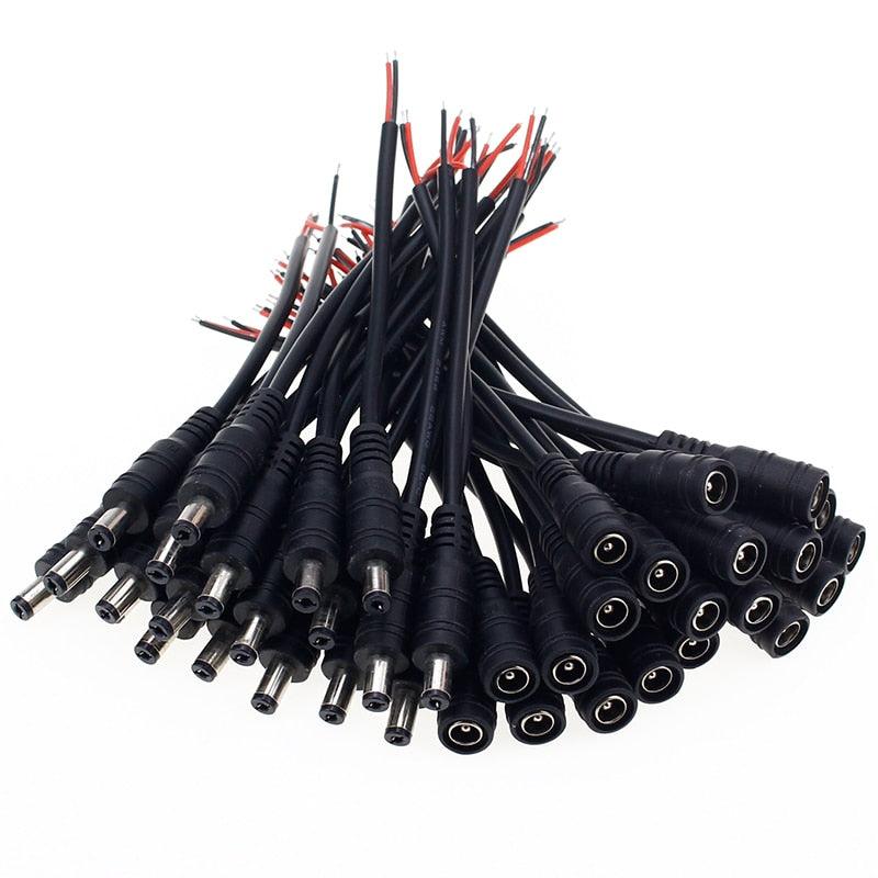 5/10pcs 5.5x2.1 Plug DC male or Female Cable Wire Connector For 3528 5050 LED Strip Light.