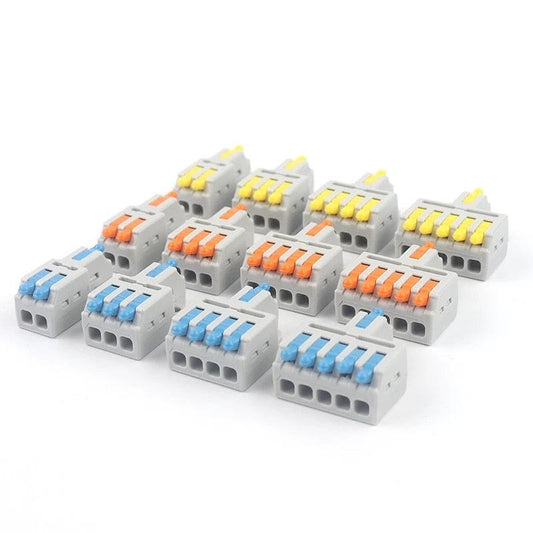 5/10PCS Mini Quick Splicing Splitter Universal Compact Conductor Wire Connectors Push-in Cable Terminals Block For Home 28-12AWG.