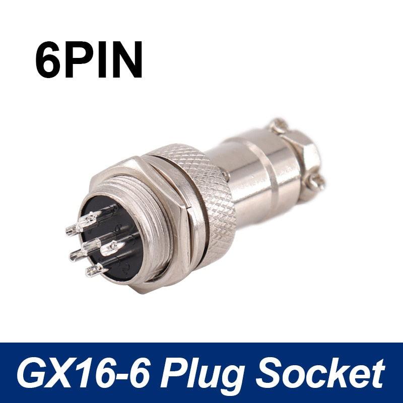 5/8' GX16 Aviation Cable Connector 2Pin-10pin Male Plug & Female Socket Connectors.