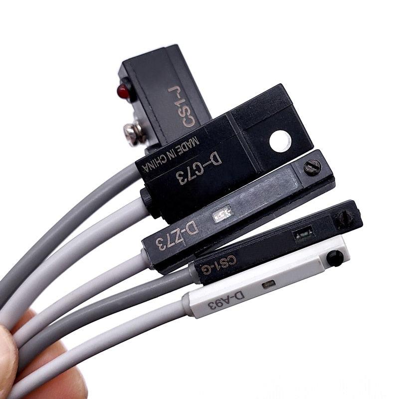 5PCS D-Z73 for Air Pneumatic Cylinder Magnetic Reed Switch proximity sensor DC/AC 5V-120V.