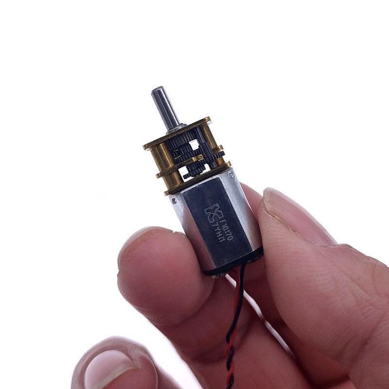 5Pcs G12-N20 Micro Metal Gear Motor with Gearwheel DC Motors Reduction motor D shaft 3V-9V rated voltage 6V rated speed 66RPM.