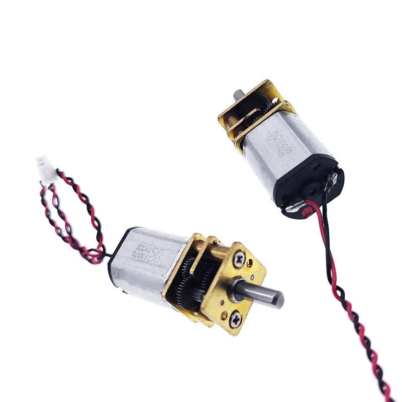 5Pcs G12-N20 Micro Metal Gear Motor with Gearwheel DC Motors Reduction motor D shaft 3V-9V rated voltage 6V rated speed 66RPM.