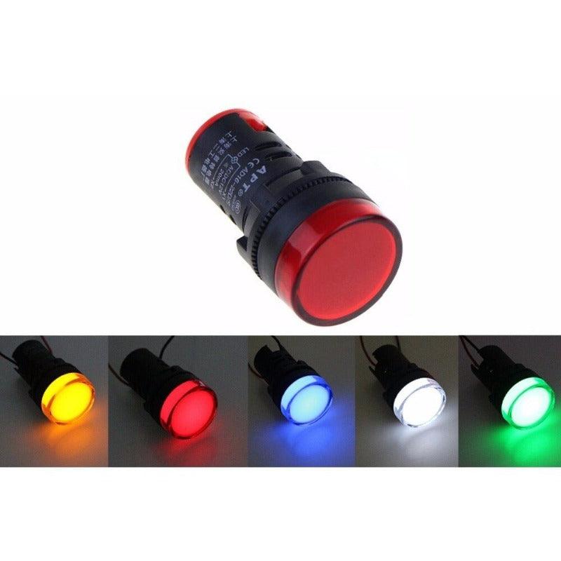 5PCS Indicator AD16-22DS 12V 24V 110V 220V|  Red/Green/Huang/Blue/White Indicator Lights.current indicator led