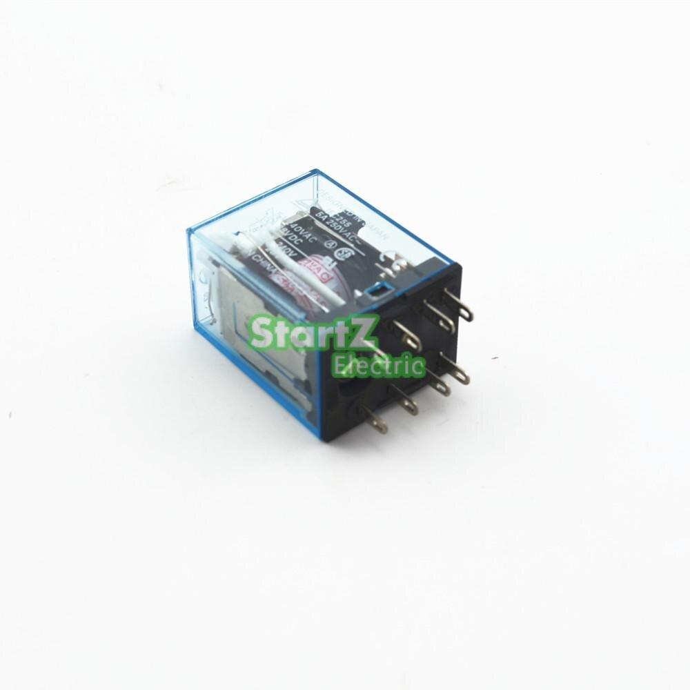 5Pcs/lot MY2NJ Mini relay | 5A DC24V 8PIN Coil DPDT With  Socket Base.