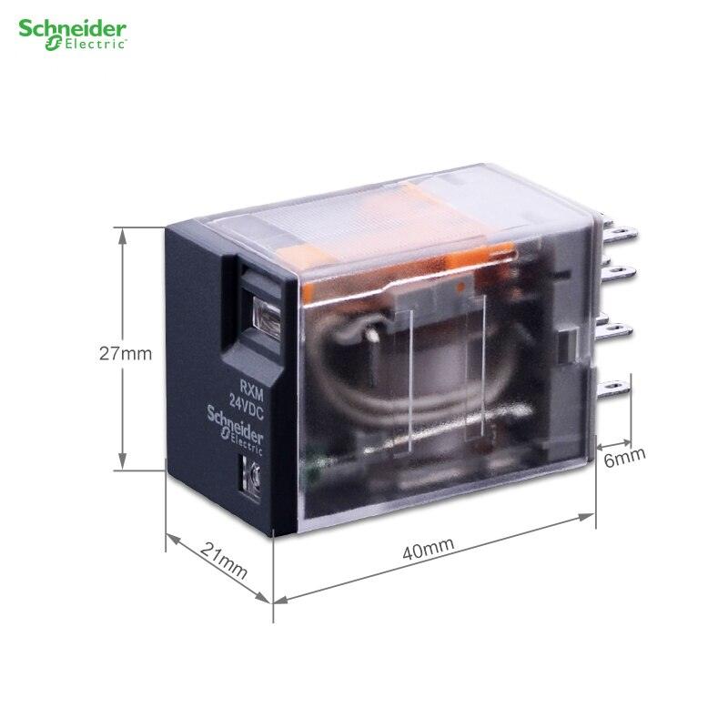 5pcs/lot Schneider Small Intermediate Power Relay 3A 14 pins 4 C/O RXM4L.