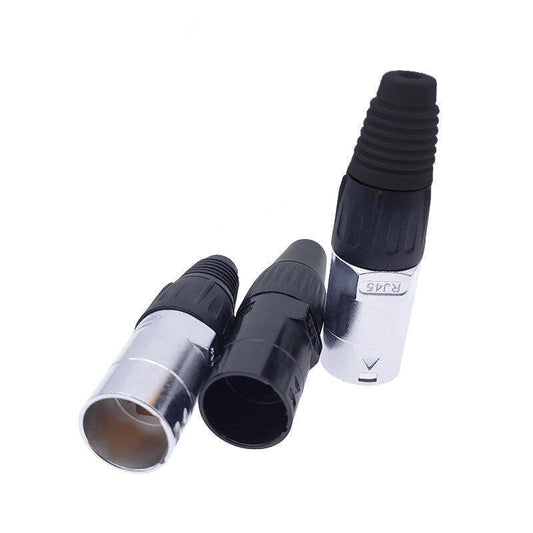 8p8c RJ45 net work waterproof connector,IP65  D socket panel ethernet connector.cnmaway connector