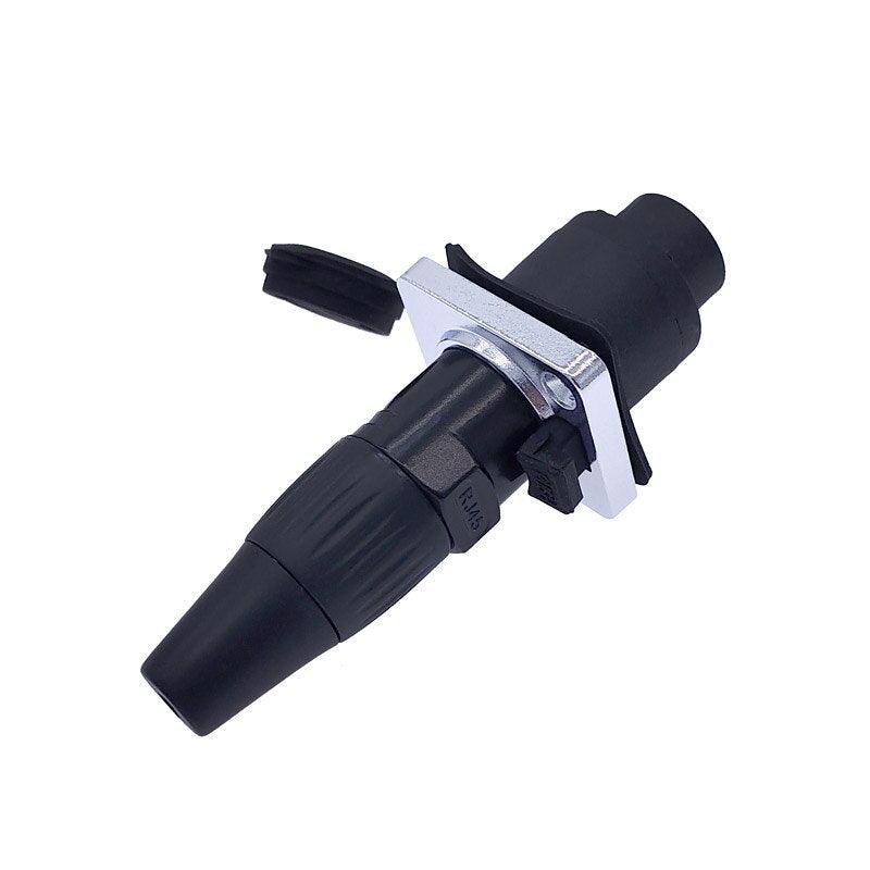 8p8c RJ45 net work waterproof connector,IP65  D socket panel ethernet connector.