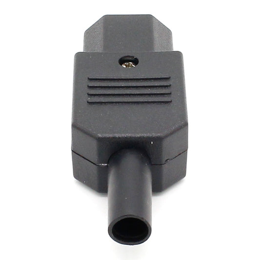 10pcs New Wholesale Price 10A 250V Black IEC C13 female Plug Rewirable Power Connector 3 pin AC Socket.