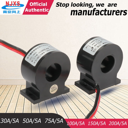 Standard Micro Current transformer sensor BZCT20AL-30a 50a 75a 100a 5a 200/5a 0.5 class single phase current transform supplier.