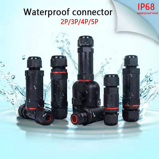 IP68 Waterproof Connector Assembly Type Wire And Cable Quick Connector 2/3/4/5PIN Optional.