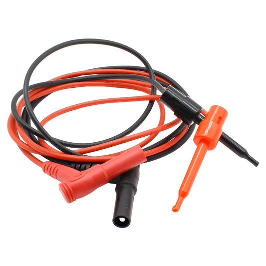1pair Banana Plug To Test Hook Clip Probe Cable For Multimeter Test Equipment.