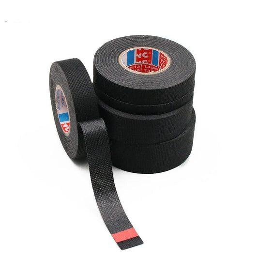 1pc Heat-resistant Adhesive Cloth Fabric Tape For Car Auto Cable Harness Wiring Loom Protection Width 9/15/19/25/32MM Length 15M.