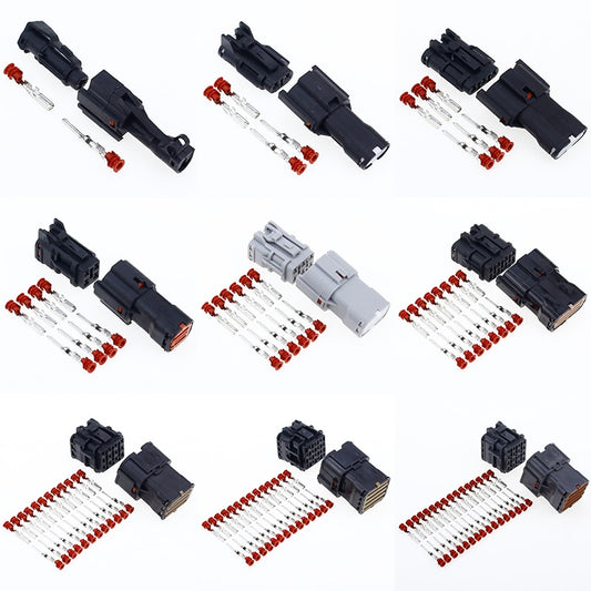 1 sets 1/2/3/4/6/8/12/14/16 Pin Way Waterproof Wire Connector Plug Car Auto Sealed Electrical Set Car Truck connect.