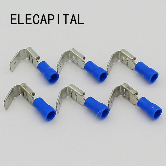 20x Crimping Connectors Piggyback Female Spade Connector Terminals Brass printed with Sn.