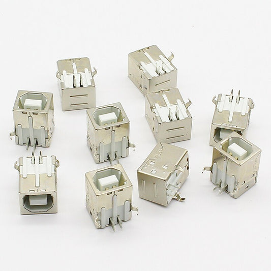 10pcs/lot USB B Type Female Socket Connector G45 for Printer Data Interface Free Shipping.