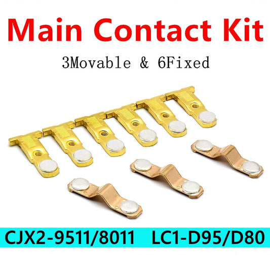 Main Contact Kit for LC1D95 LC1D80 Fixed and Movable Contacts CJX2-9511 CJX2-8011.