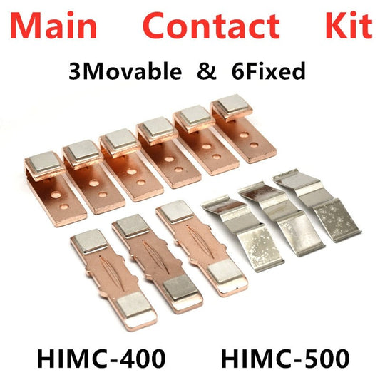 himc magnetic contactor parts,Contact Kit For HIMC-400 HIMC-500 Moving And Fixed Contacts HiMC contactor accessories