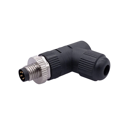 M8 Sensor Connector IP68 screw installation Non-welding Waterproof Plug A-Code Male Female 3pin 4pin Bend Angle Connectors.