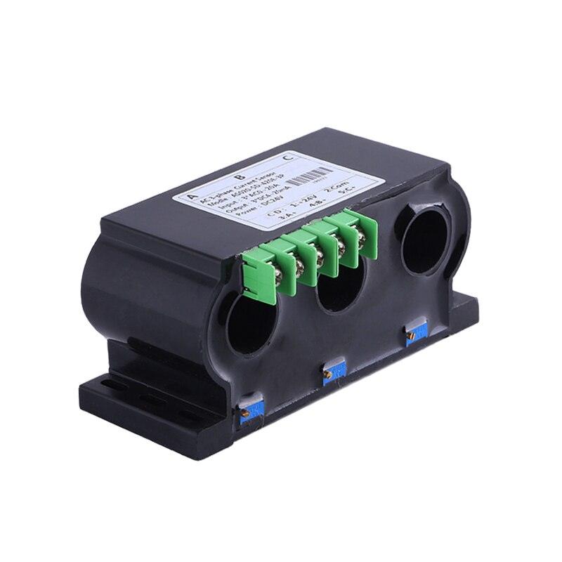 AC 0-100A 3 Phase Current Transducer 3 wire Analog Output 4-20ma 0-10v Three Phase AC Current Transducer.